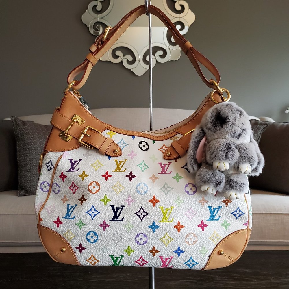 *NEW* Real Fur Bunny Charm - Gray